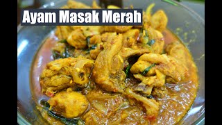 AYAM MASAK MERAH (Chicken cooked red) - Delicious chicken dish with curry gravy. YUM!