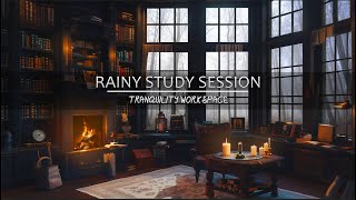 Rainy Study Session ☔[4 Hour] ambient rain w/ birds chirping