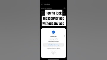How to lock messenger app without any app or phone app lock setting #techwave #messenger #techvideos