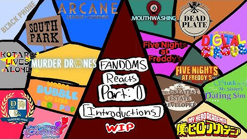 2x || Fandoms react to eachother: Part 0 [Introduction] || WIP!! || B0rkMinaBork
