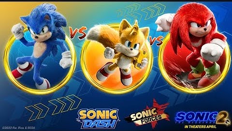 Sonic vs tails vs knuckles - Sonic dash 2 - Sonic boom part 3
