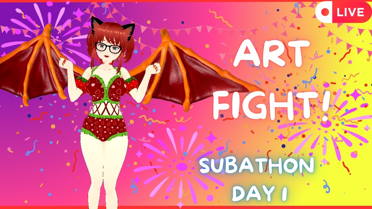 [EN]Vtuber| 🍫🍓 ART FIGHT 2026 🍓🍫 | *~ | SUBATHON DAY 1