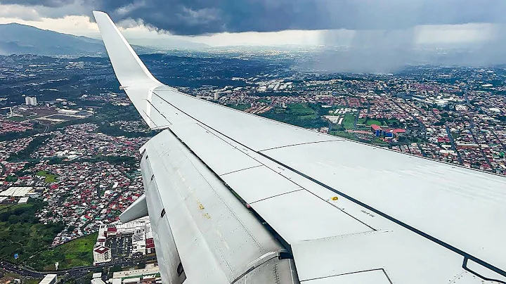 STUNNING STORMY COSTA RICA LANDING ~ American Airlines ~ Boeing 737-823 ~ San Jose SJO