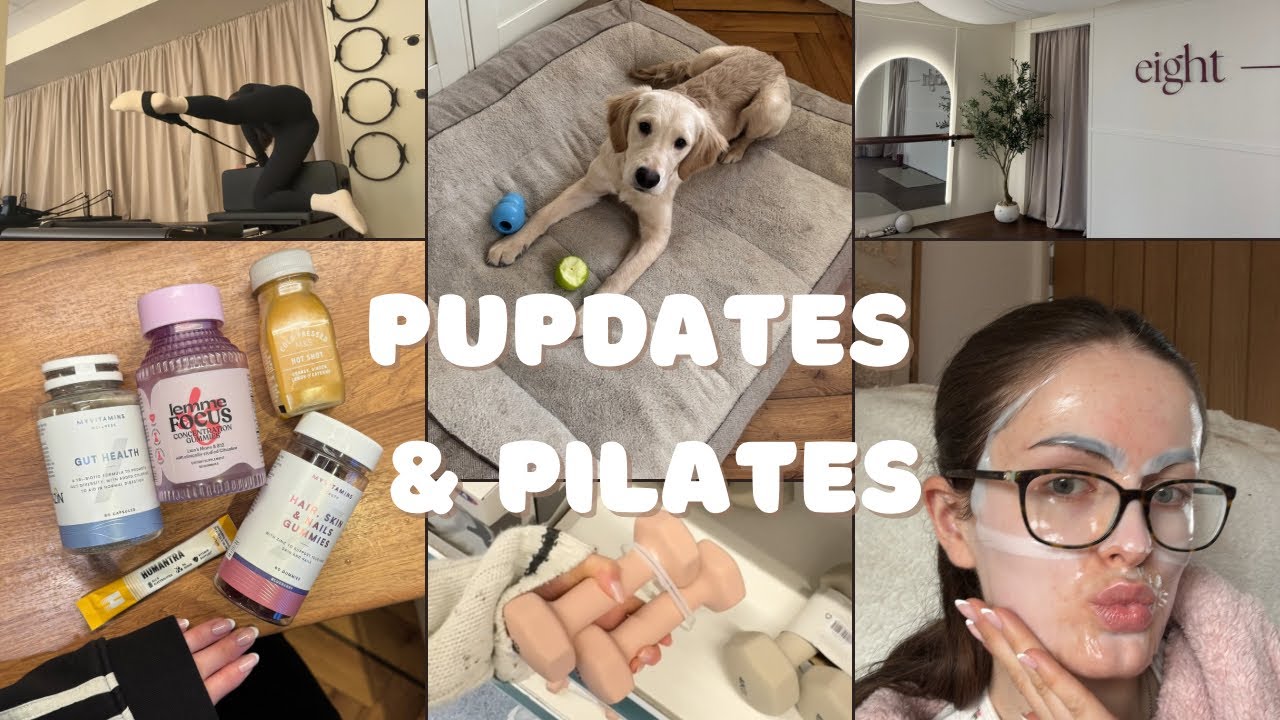 spend a REALISTIC day with me💗 pupdates, pilates, B&M & more! 