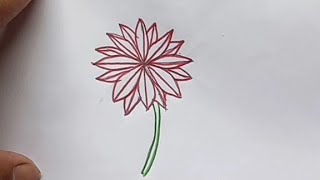 colorful flower drawing tutorial#flower #art