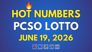 PCSO Lotto Hot Numbers and Digit Placement Analysis June 19, 2026 | 6/45 | 6/58