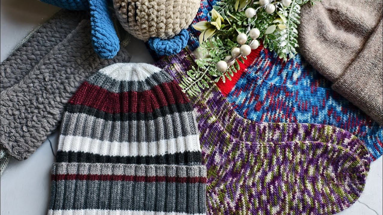 Вяжу подделки брендовых шапок и многое другое. 6 готовых работ. Моя вязальная неделя.