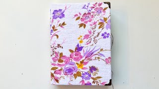 Purple & pink cottage journal flip through