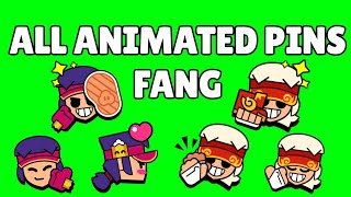 Fang Pins (Animated) | Brawl Stars | Green Screen