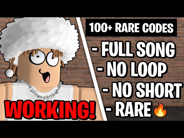 100+ NEW FULL MUSIC ROBLOX MUSIC CODES/ID(S) (APRIL 2024) [WORKING✅] class=