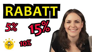 Prozentrechnung RABATT einfach erklärt - Preisnachlass in Prozent abziehen