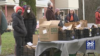 Community food distribution project in Northampton addresses food insecurity during coronavirus pand