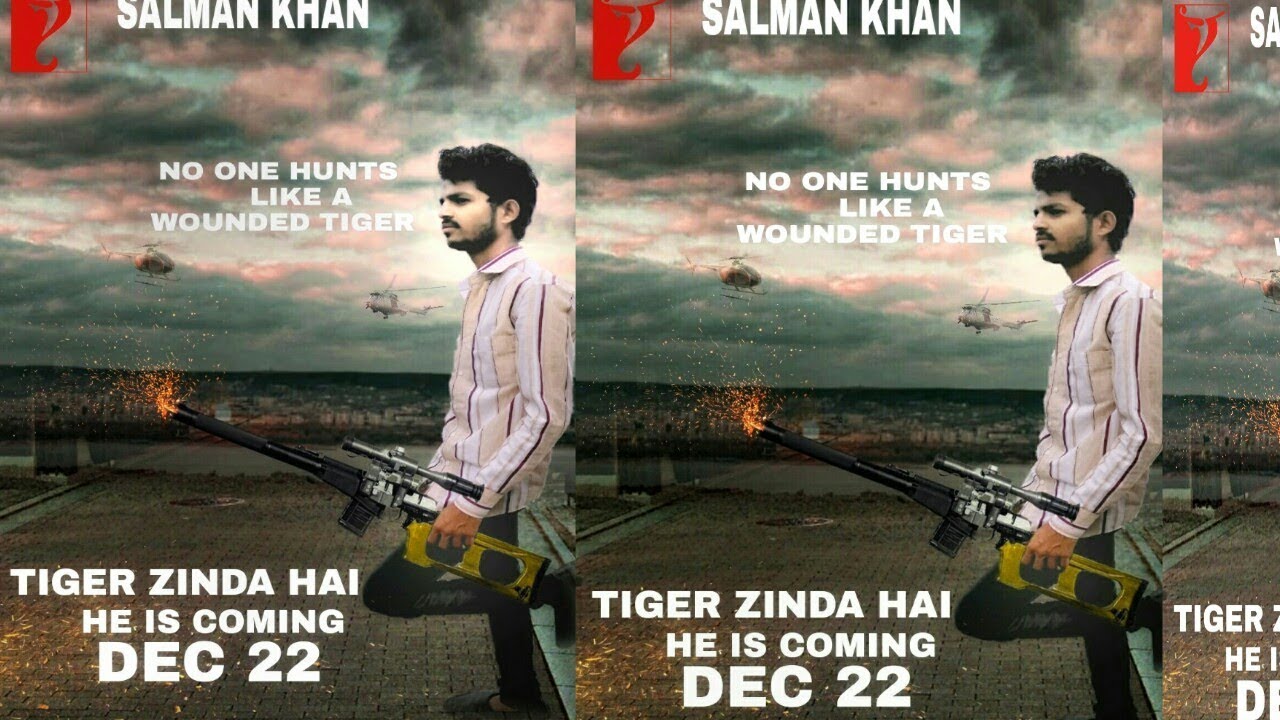 How To Edit Tiger ZINDA HAI Movie Poster In PicsArt PicsArt