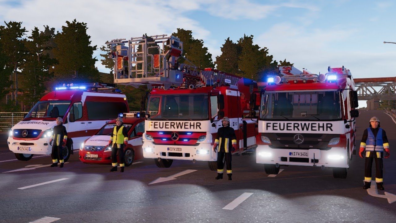 Emergency Call 112 - Nürnberg Firefighters Responding!