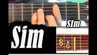 Como armar el ACORDE DE  SI MENOR  de manera FACIL!!!  en Guitarra - Tutorial  PASO A PASO