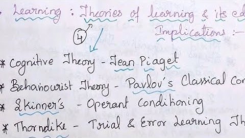 Unit-3 Educational Psychology(1st semester) (B.Ed TNTEU 2025 syllabus)