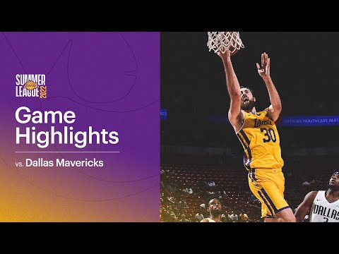 HIGHLIGHTS | Jay Huff (13 pts, 4 ast, 3 blk) vs Dallas Mavericks | Lakers Summer