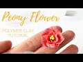 Peony Flower | Polymer Clay Easy Tutorial