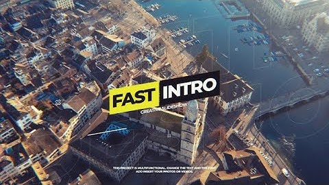 Fast Intro Premiere Pro Templates