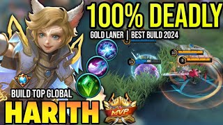HARITH BEST BUILD 2024 | BUILD TOP GLOBAL HARITH GAMEPLAY | MOBILE LEGENDS✓