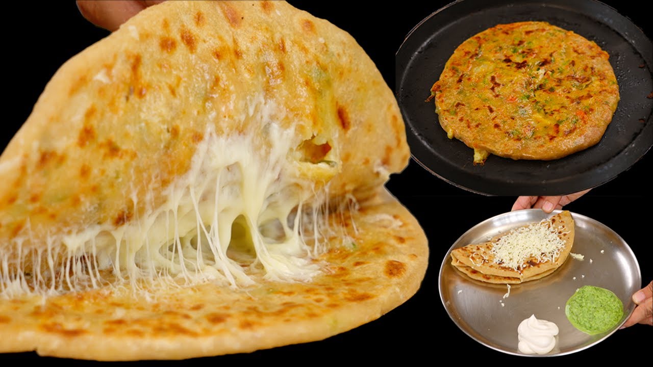 एकदम स्ट्रीट स्टाइल आलू चीज़ पराठा आसान तरीके से | Aloo cheese Paratha | Aloo Paratha |KabitasKitchen