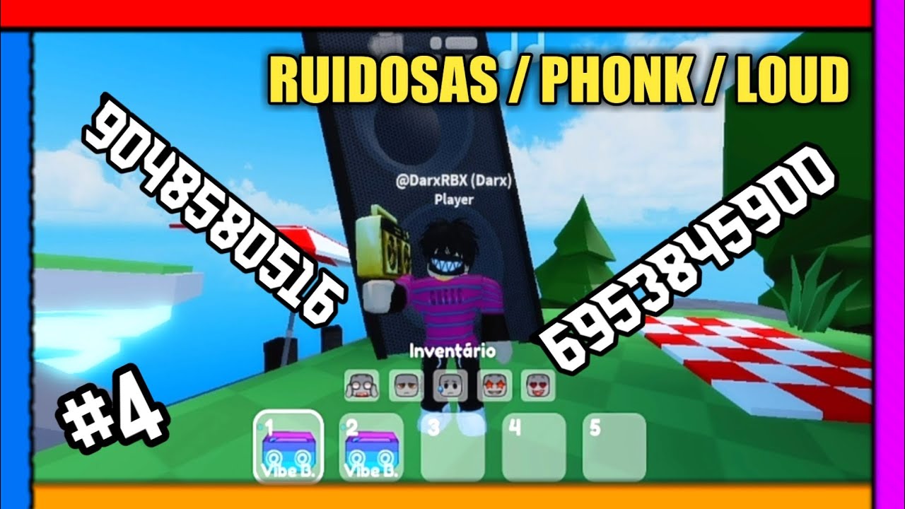 IDS PRIVADAS / RUIDOSAS / LOUD / PHONK PARTE 6 (FUNCIONANDO) DE ROBLOX ???  