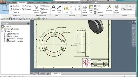 7.1 Dimensioning Part 6 Circular Plate