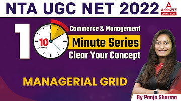 UGC NET 2022 | Commerce & Management | Managerial Grid | 10 Min. Series