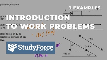 Calculating Work (3 Examples) | Calculate the work done by the force ...