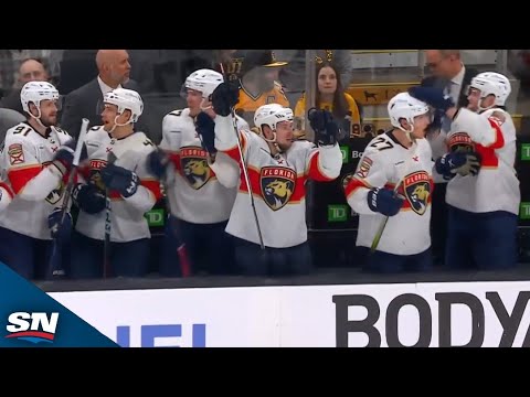 Panthers' Tarasenko, Verhaeghe Strike Off Bruins' Double-Minor Penalty