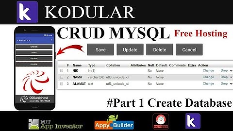 CRUD MYSQL (Part 1 Create Database) - Kodular