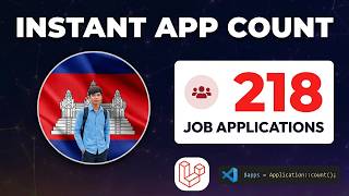 Laravel 9 Tutorial: Display Total Job Applications | HR System Management