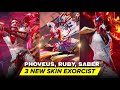 MLBB SKIN UPDATE: PHOVEUS, RUBY &amp; SABER EXORCIST SKIN - MOBILE LEGENDS SKIN
