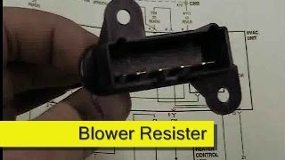 Blower motor resister replacement DIY, Jeep Wrangler TJ - YouTube