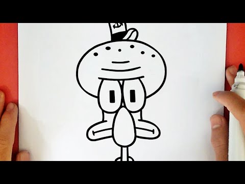 HOW TO DRAW SQUIDWARD TENTACLES