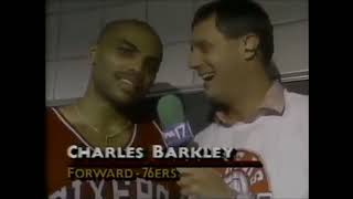NBA on TNT 1990 Barkley \& Laimbeer fight highlights