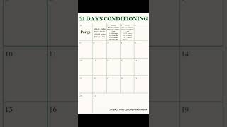 21 Days Conditioning Guide 🐓🐓