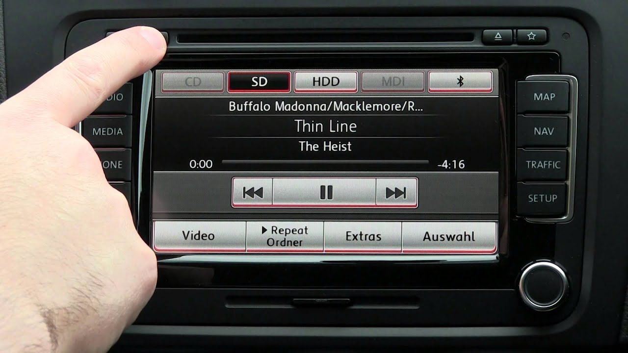 Erstkontakt VW RNS 510 Media mit DVD, MP3 und Bluetooth