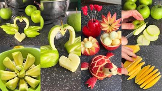 🔴5 Super Fruits Salad Decoration Ideas - Cute Fruits Art Ideas - Fruits Carving Garnish