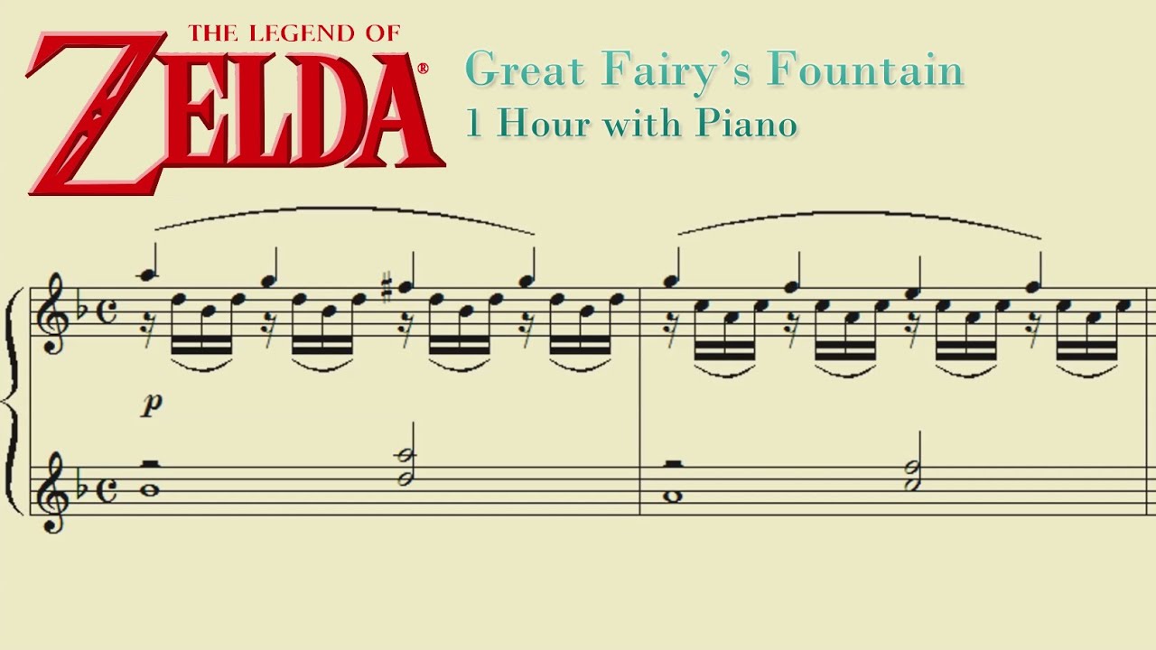 the legend of zelda skyward sword great fairys fountain file the fountain piano sheet music
