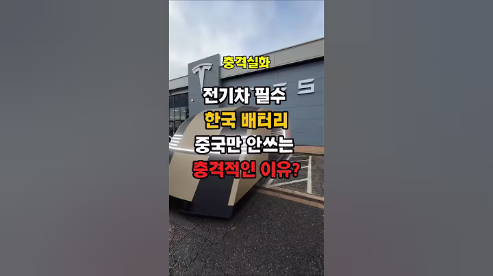 세계에서 찾는 전기차필수 한국 배터리 중국만 안쓰는 충격적인 이유는??