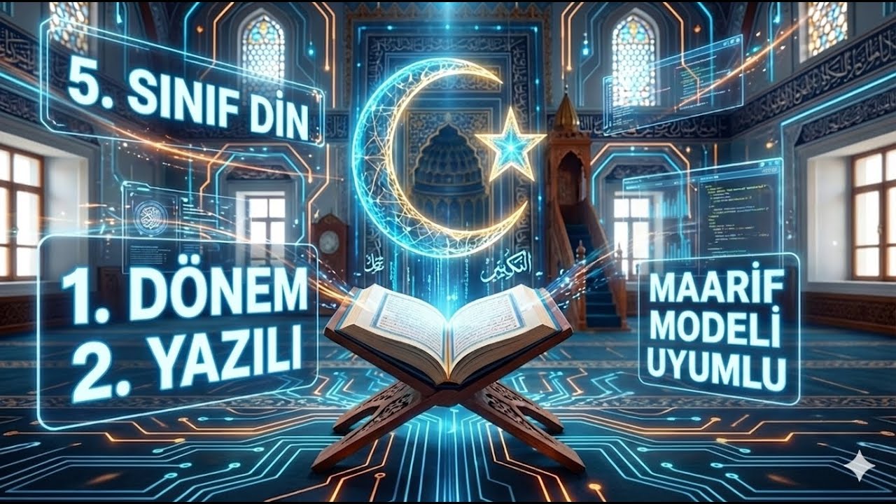 5. Sınıf Din Kültürü 1. Dönem 2. Yazılı Hazırlık | 100 Garantili Prova