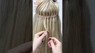 First Person POV Butterfly Hair Extensions#hairextensions #hairstyle#shorts #butterflyweft #amazon