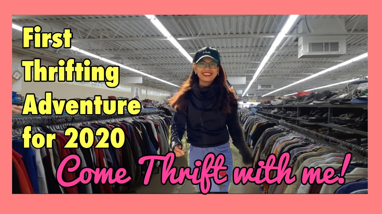 THRIFT WITH ME HAUL + TRY ON (First Thrifting Adventure for 2020) - YouTube