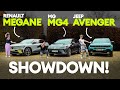 New renault megane vs mg4 extended range vs jeep avenger family electric showdown  electrifying