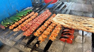 He Sells Delicious Kebabs and Salads in a Cottage on the Street  Turkish Street Food