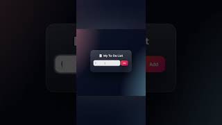To-Do List App Using HTML, CSS & JavaScript | Beginner Friendly Project