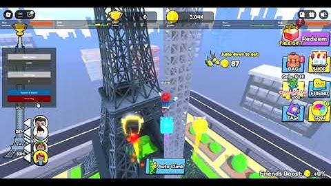 Climb and Jump Tower Script, No key , Auto farm.