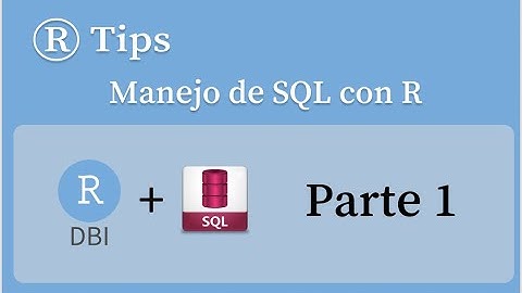 Conéctate a SQL con R