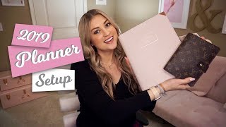 2019 PLANNER SETUP  BINDER PLANNER + LOUIS VUITTON AGENDA MM